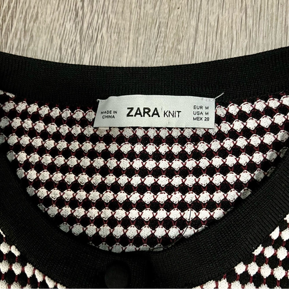 Zara Pattern Knit Cardigan - image 3